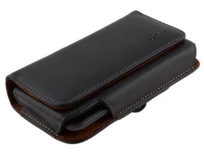Extra-tough Genuine Leather ShineColours belt pouch for HTC Titan