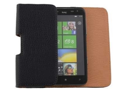 Textured Synthetic Leather Belt Pouch for HTC Titan