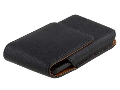 Textured Synthetic Leather Vertical Belt Pouch for HTC Titan