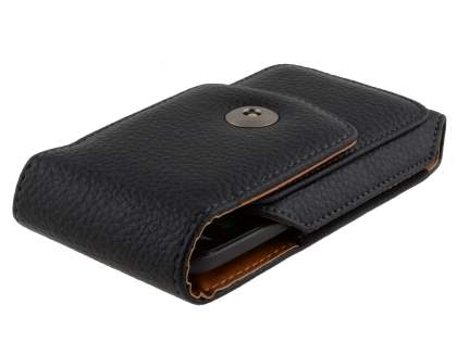 Textured Synthetic Leather Vertical Belt Pouch for HTC Titan