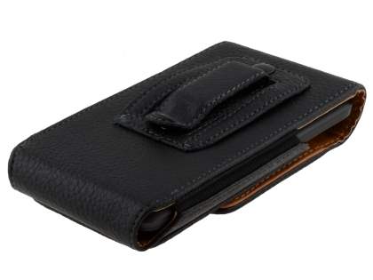 Textured Synthetic Leather Vertical Belt Pouch for HTC Titan