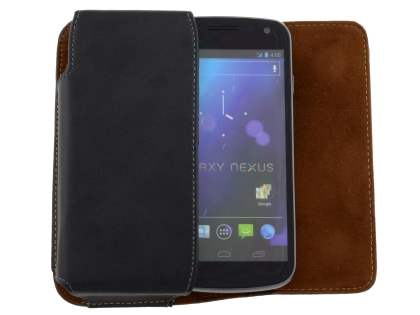 Extra-tough Genuine Leather ShineColours belt pouch for Samsung I9250 Google Galaxy Nexus