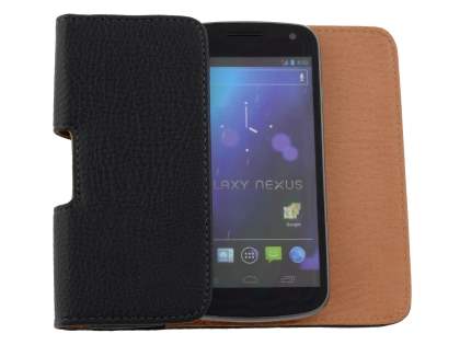 Textured Synthetic Leather Belt Pouch for Samsung I9250 Google Galaxy Nexus