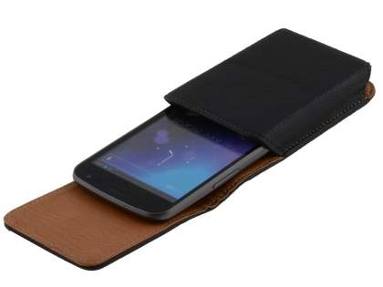 Textured Synthetic Leather Vertical Belt Pouch for Samsung I9250 Google Galaxy Nexus