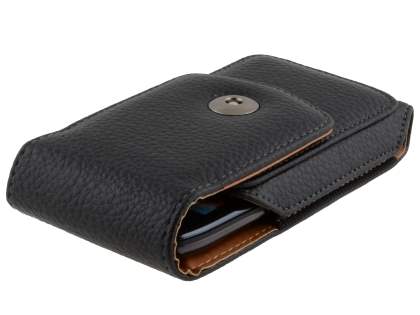 Textured Synthetic Leather Vertical Belt Pouch for Motorola RAZR