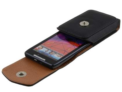 Textured Synthetic Leather Vertical Belt Pouch for Motorola RAZR