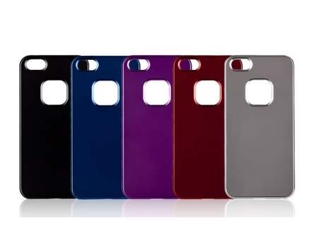 MOMAX Ultra-Thin Metallic Case for iPhone SE(1st Gen)/5s/5 - Metallic Red