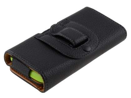 Textured Synthetic Leather Belt Pouch (Bumper Case Compatible) for HTC One S