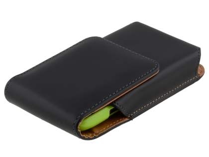 Smooth Synthetic Leather Vertical Belt Pouch (Bumper Case Compatible) for HTC One S