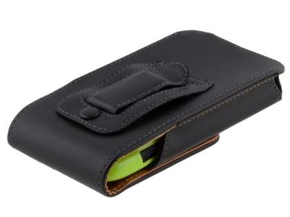 Smooth Synthetic Leather Vertical Belt Pouch (Bumper Case Compatible) for HTC One S