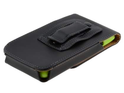 Smooth Synthetic Leather Vertical Belt Pouch (Bumper Case Compatible) for HTC One S