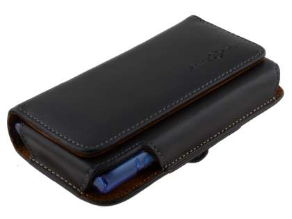 Extra-tough Genuine Leather ShineColours belt pouch (Bumper Case Compatible) for Nokia Lumia 900