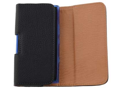 Textured Synthetic Leather Belt Pouch (Bumper Case Compatible) for Nokia Lumia 900