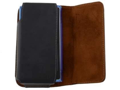 Extra-tough Genuine Leather ShineColours belt pouch (Bumper Case Compatible) for LG Prada 3.0