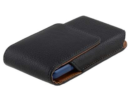 Textured Synthetic Leather Vertical Belt Pouch (Bumper Case Compatible) for HTC Velocity 4G