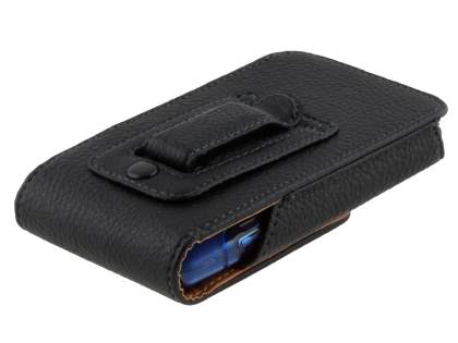 Textured Synthetic Leather Vertical Belt Pouch (Bumper Case Compatible) for HTC Velocity 4G