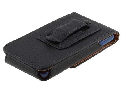 Textured Synthetic Leather Vertical Belt Pouch (Bumper Case Compatible) for HTC Velocity 4G