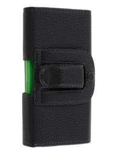 Textured Synthetic Leather Belt Pouch (Bumper Case Compatible) for Sony Xperia S LT26i