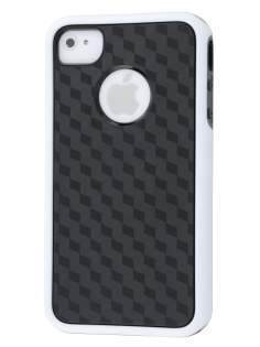 3D Design Protective Case for iPhone 4/4S - White/Black 3D Design Protective Case for iPhone 4/4S - White/Black