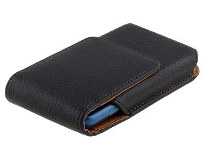 Textured Synthetic Leather Vertical Belt Pouch (Bumper Case Compatible) for Samsung Galaxy S2 4G