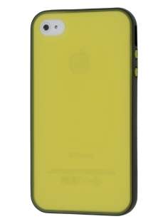 Dual-Tone Case for iPhone 4/4S - Black/Frosted Canary Yellow Dual-Tone Case for iPhone 4/4S - Black/Frosted Canary Yellow