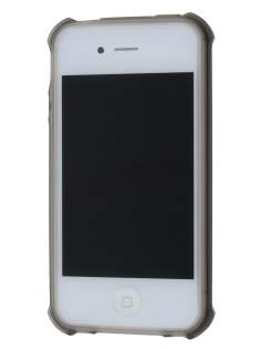 Frosted Colour TPU Gel Case for iPhone 4/4S - Frosted Grey