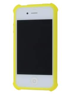 Frosted Colour TPU Gel Case for iPhone 4/4S - Canary Yellow