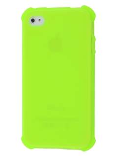 Frosted Colour TPU Gel Case for iPhone 4/4S - Yellow Green