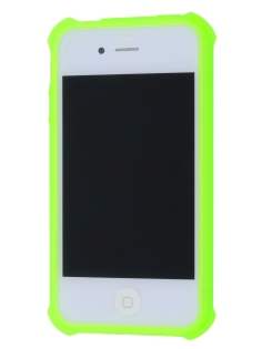 Frosted Colour TPU Gel Case for iPhone 4/4S - Yellow Green