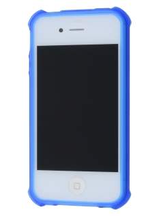 Frosted Colour TPU Gel Case for iPhone 4/4S - Ocean Blue