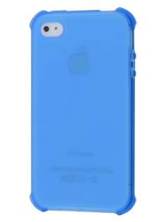 Frosted Colour TPU Gel Case for iPhone 4/4S - Blue