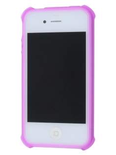 Frosted Colour TPU Gel Case for iPhone 4/4S - Pink