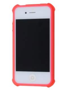 Frosted Colour TPU Gel Case for iPhone 4/4S - Red
