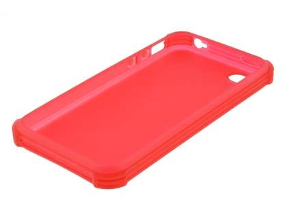 Frosted Colour TPU Gel Case for iPhone 4/4S - Red