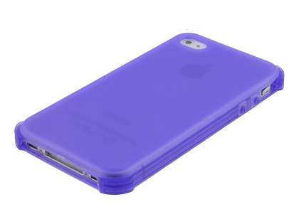 Frosted Colour TPU Gel Case for iPhone 4/4S - Purple