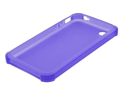 Frosted Colour TPU Gel Case for iPhone 4/4S - Purple