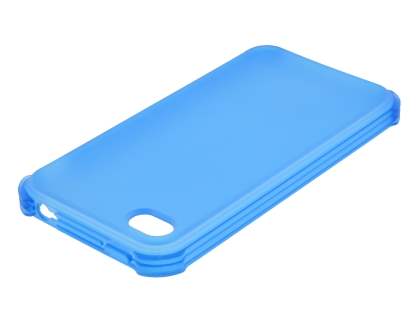 Frosted Colour TPU Gel Case for iPhone 4/4S - Blue
