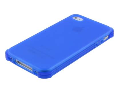 Frosted Colour TPU Gel Case for iPhone 4/4S - Ocean Blue