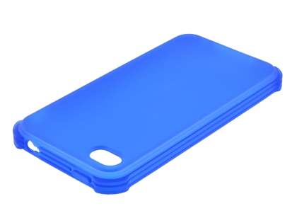 Frosted Colour TPU Gel Case for iPhone 4/4S - Ocean Blue