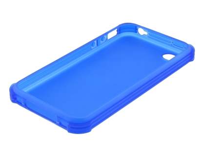 Frosted Colour TPU Gel Case for iPhone 4/4S - Ocean Blue