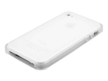 Frosted Colour TPU Gel Case for iPhone 4/4S - Frosted Clear