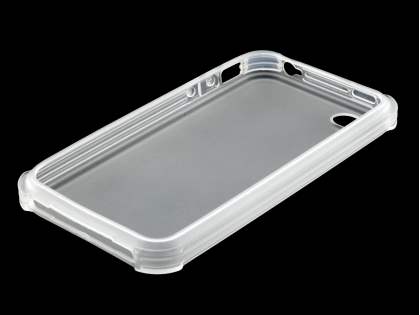 Frosted Colour TPU Gel Case for iPhone 4/4S - Frosted Clear