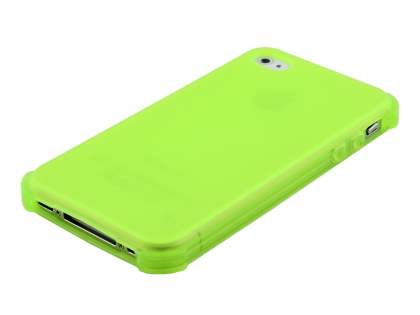 Frosted Colour TPU Gel Case for iPhone 4/4S - Yellow Green