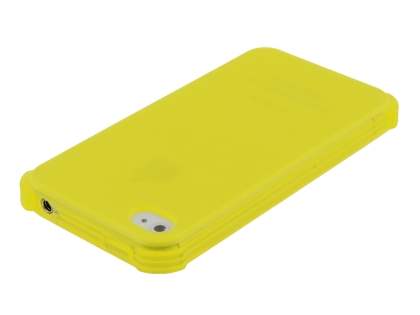 Frosted Colour TPU Gel Case for iPhone 4/4S - Canary Yellow
