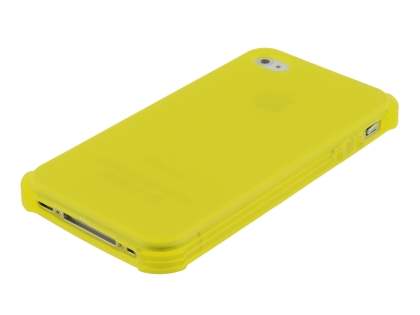Frosted Colour TPU Gel Case for iPhone 4/4S - Canary Yellow