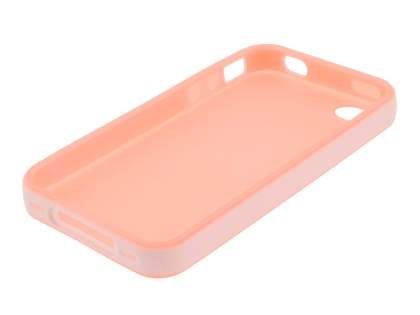 Dual-Tone Case for iPhone 4/4S - White/Frosted Coral pink