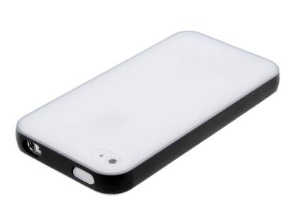 Dual-Tone Case for iPhone 4/4S - Black/Frosted Clear