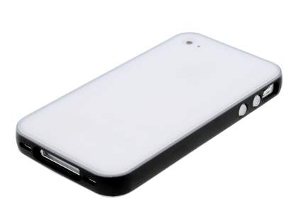 Dual-Tone Case for iPhone 4/4S - Black/Frosted Clear