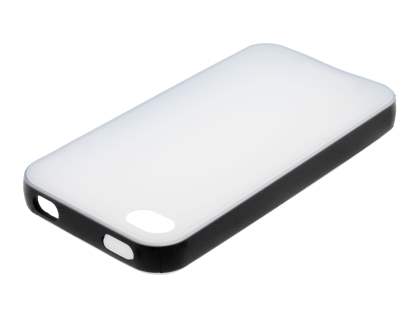 Dual-Tone Case for iPhone 4/4S - Black/Frosted Clear