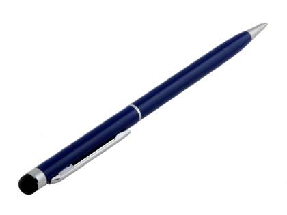 Universal Finger-Touch Dual Stylus & Pen - Dark Blue